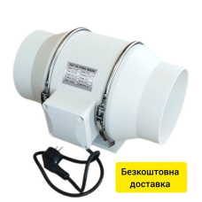 Вентилятор HF-150-S канальний D 150 мм змішаного типу Вентилятор HF-150-S канальний D 150 мм змішаного типу